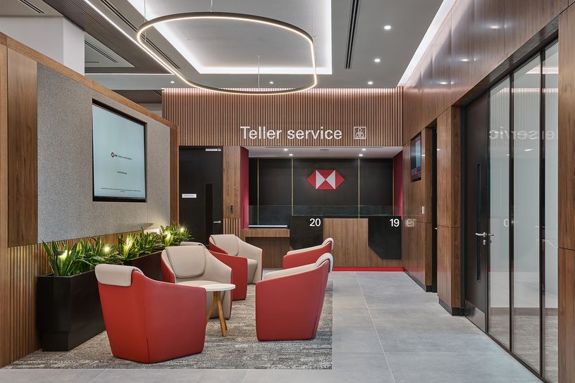 HSBC interior construction company dubai