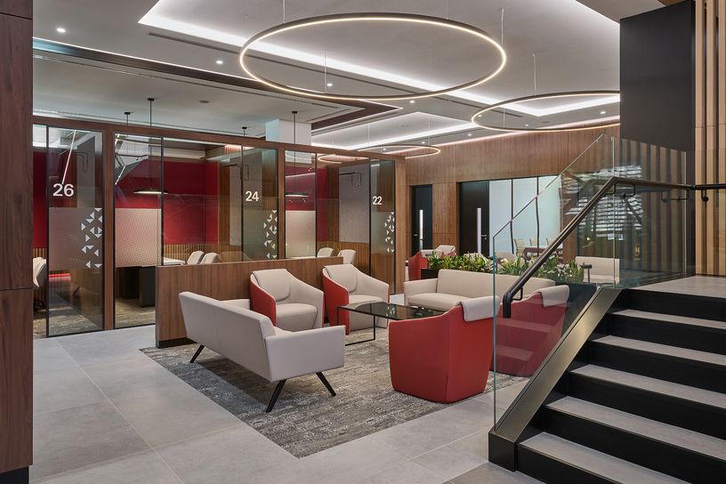 HSBC commercial interior fit out companies abu dhabi